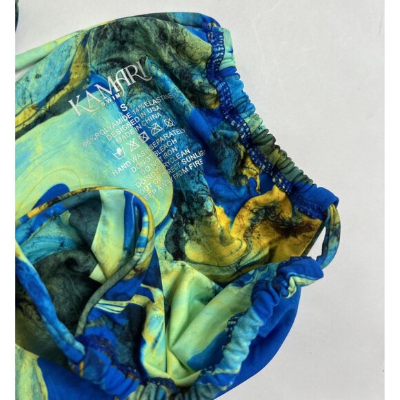 Kamari Skye String Tie Bikini Bottoms in Blue - Picture 4 of 4